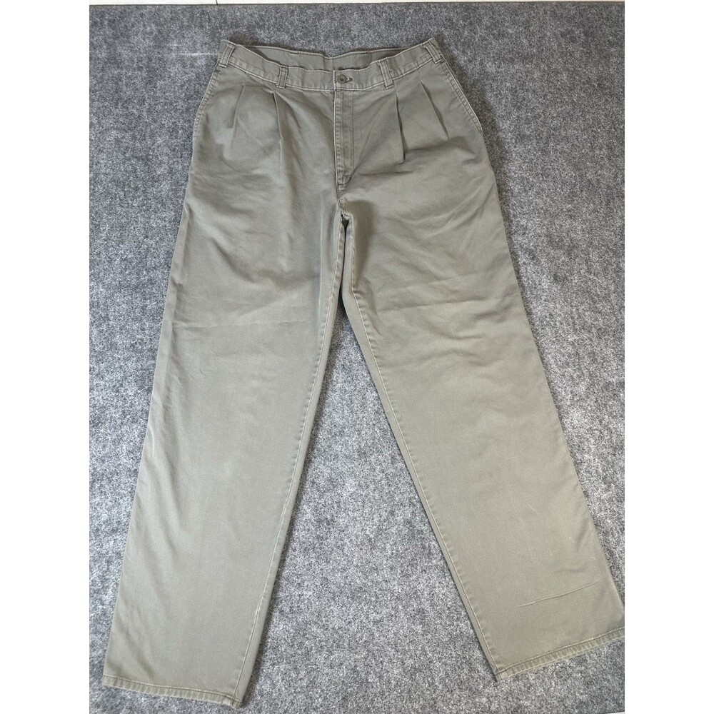 Dockers Mens Straight  Flex Stretch Chino Beige Light Green Pants Khaki 30x32
